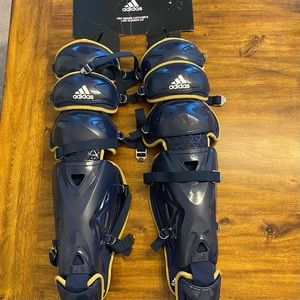 ❌SOLD❌NEW ADIDAS PRO SERIES 2.0 BASEBALL CATCHERS LEG SHIN GUARDS